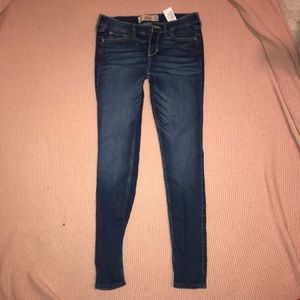 Hollister Regular Rise Skinny Jeans, Dark Wash